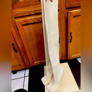 Over the knee sock boots